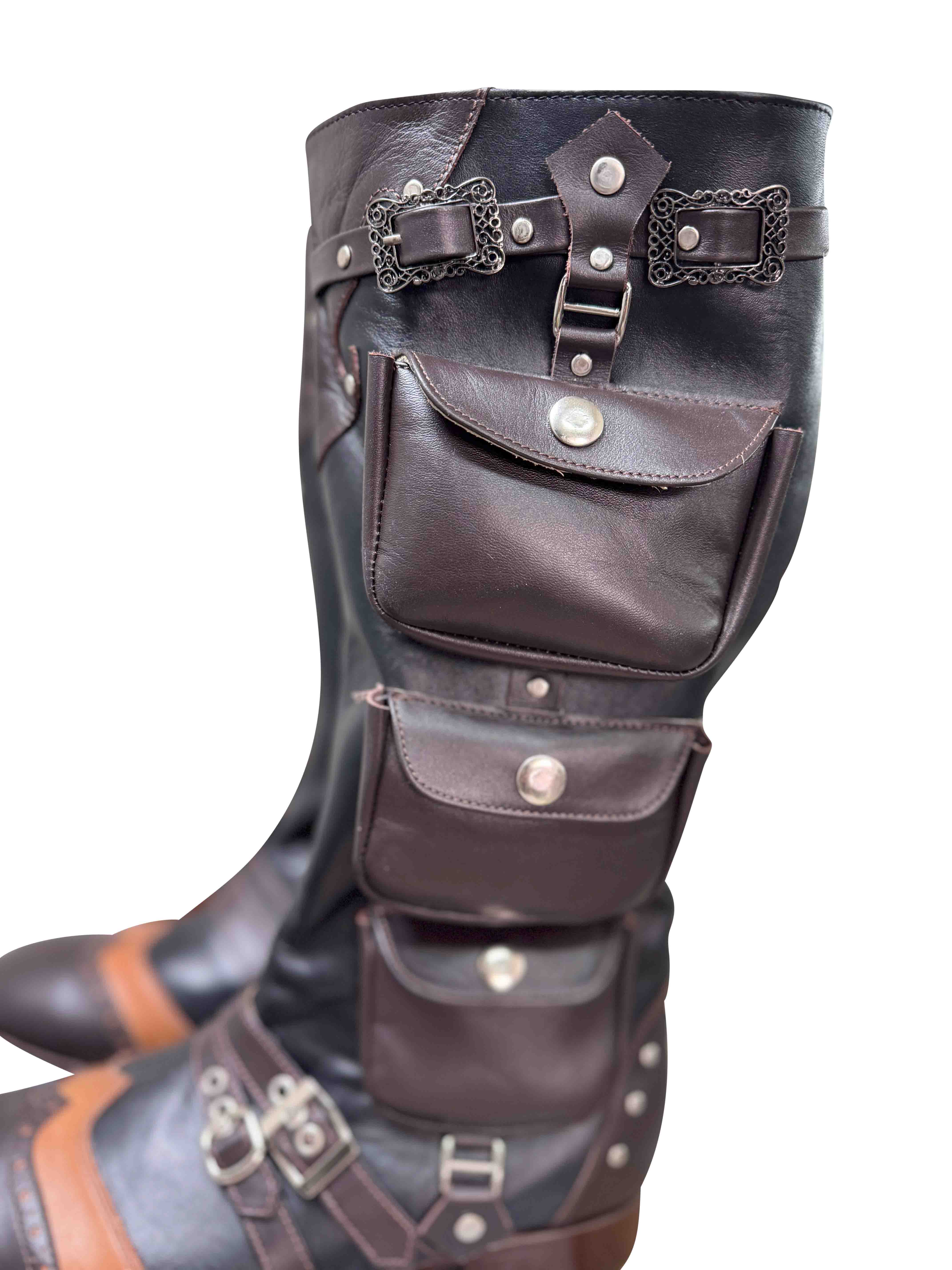 Leather Jockey Boots